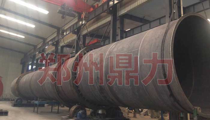 山西客戶精煤烘干機制作現場圖片
