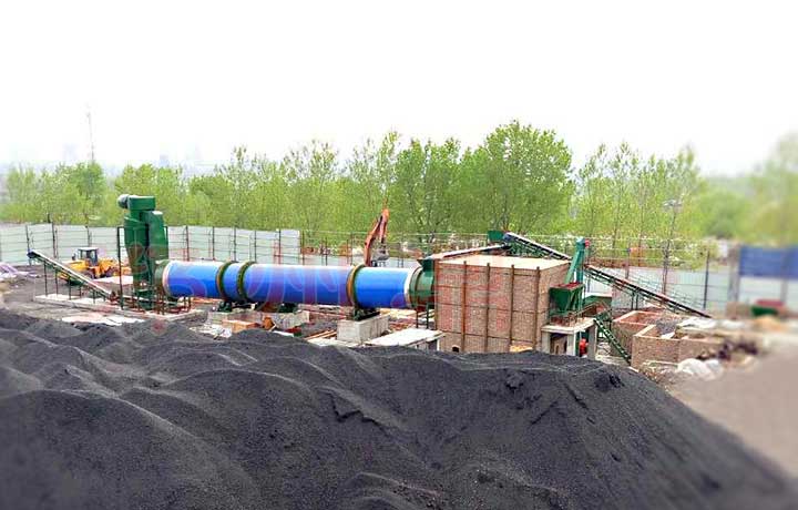 河南煤泥烘干機現場