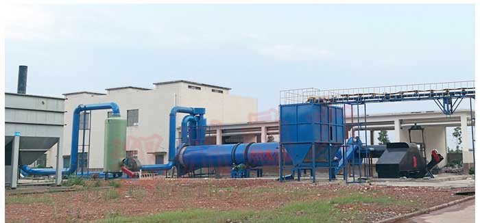 湖南中藥渣烘干機現場