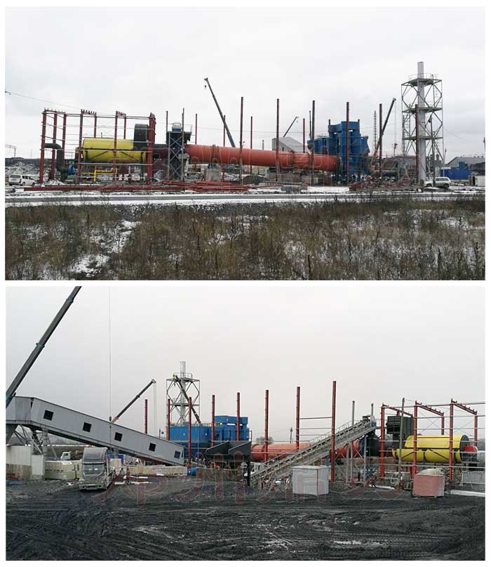 俄羅斯煤泥烘干機